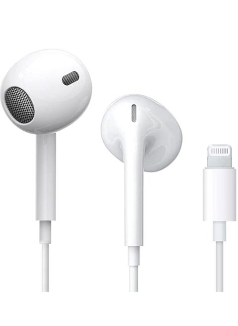 Lightning Headphone Wired for iPhone 14[Apple MFi Certified] Built-in Microphone & Volume Control, in-Ear Stereo Headset Compatible with iPhone 13 Mini/SE/12 Pro/12Pro Max/11/X/8 7-All iOS System