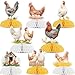 Funmemoir Chicken Party Decorations 8PCS Chicken Honeycomb Centerpieces Farmhouse Chick Hen Rooster Party Table Decorations for Farm Animals Barnyard Birthday Baby Shower Party Decorations - Image 2