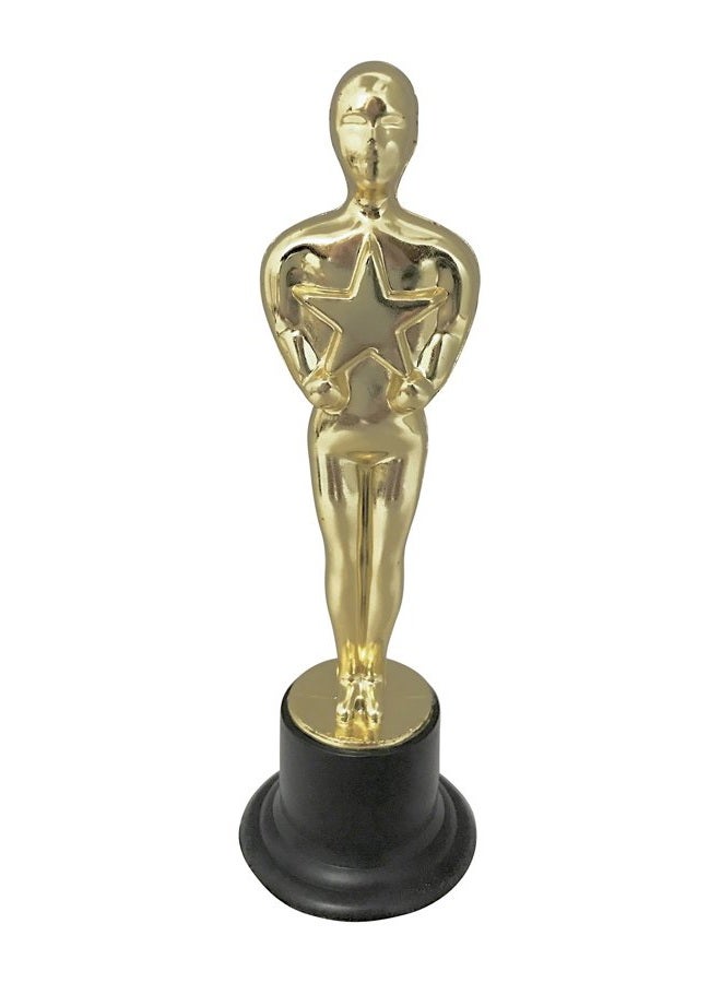 Rhode Island Novelty 6 inch Plastic Gold Movie Award Statue, One Per Order - Image 1