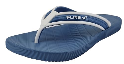 FLITE Women's Slippers || Comfortable Slip-Resistant Bathroom Flipflops (Navy, 3) - Image 1