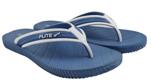 FLITE Women's Slippers || Comfortable Slip-Resistant Bathroom Flipflops (Navy, 3) - Image 3