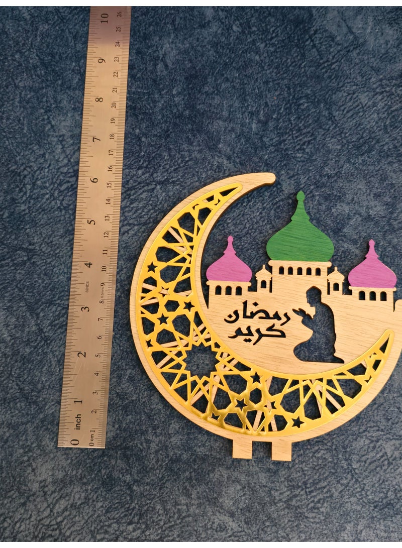 الزعابية حامل شموع أنيق على شكل هلال ومسجد - رمضان كريم - Image 5