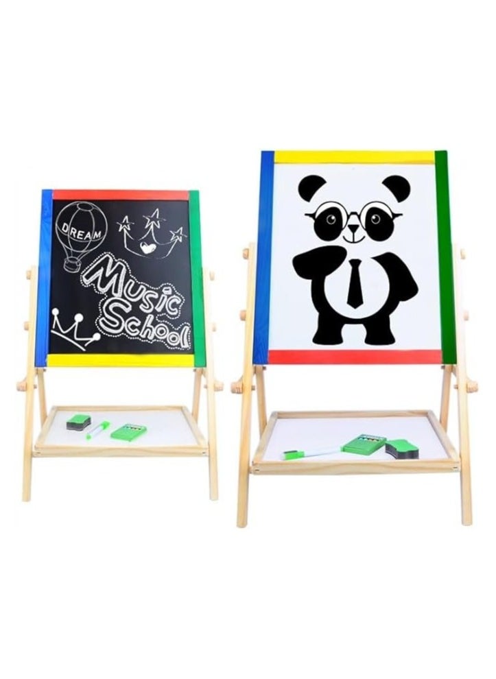 TOYBOX Adjustable Wooden Creative Compact Size Light Weight Drawing And Writing Board 65.5x36.5cm  - Image 2