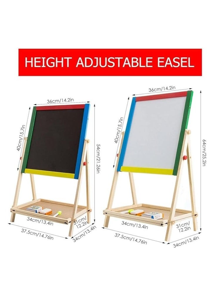 TOYBOX Adjustable Wooden Creative Compact Size Light Weight Drawing And Writing Board 65.5x36.5cm  - Image 3
