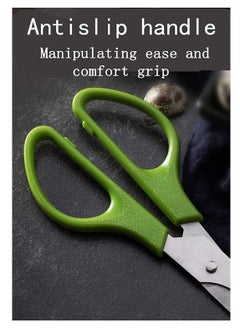 SYOSI 2pcs Stainless Steel P IGeon Quail Egg Scissors, Bird Egg Cutter Opener, Shears Tool for Home Kitchen, Green  - Image 4