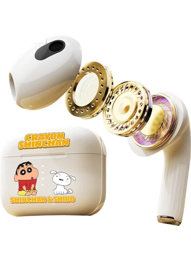 Rock Crayon Shin-Chan Bluetooth Earphones Half In-Ear Style With Noise Reduction, Long Battery Life, High Sound Quality, Smart Touch Control, Waterproof, Birthday Valentine'S Day Gift For Boyfriend Gi - Image 1