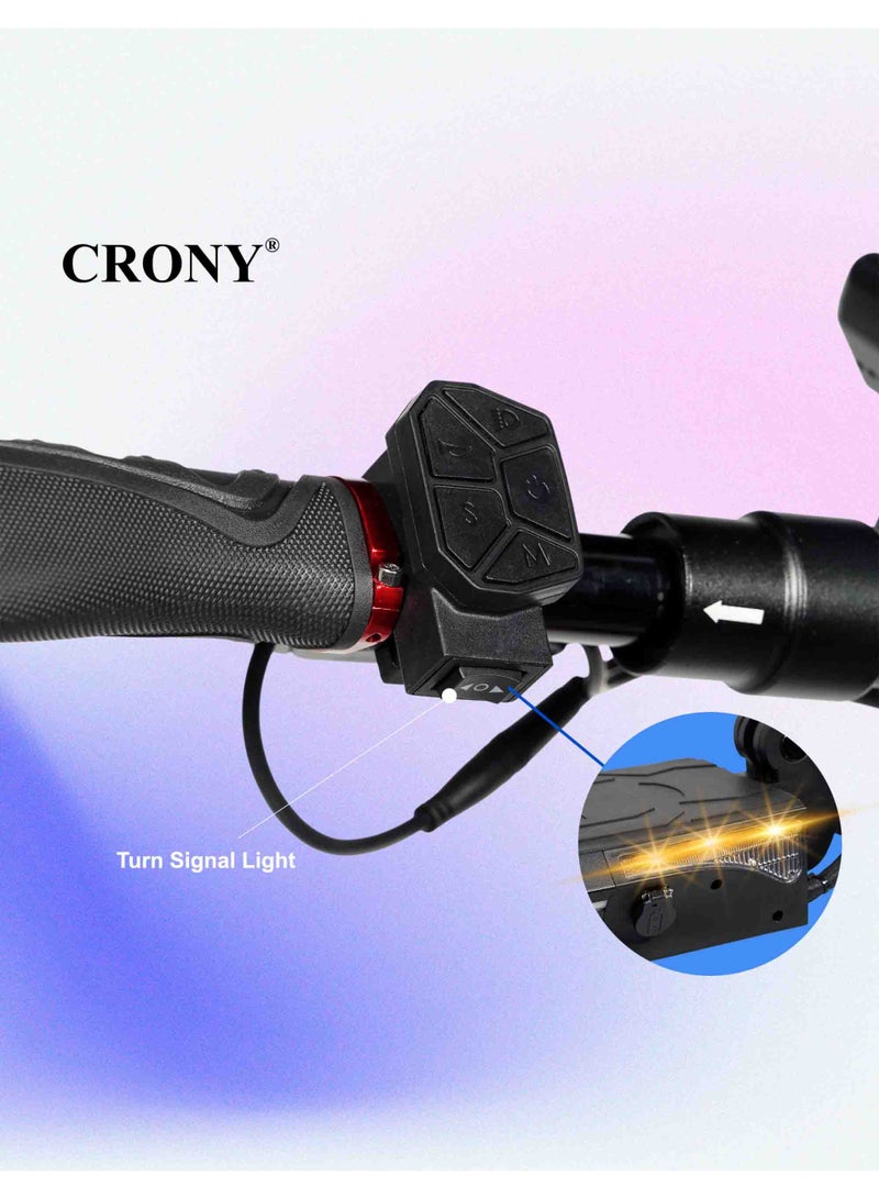 Crony T4 Big Display Electric Scooter 2000W Brushless Motor, 40-65KM/H High-Speed Adult Electric Scooter, 48V/13AH Long-Range Battery, Foldable Off-Road E-Scooter With 10” All-Terrain Tires, Dual Suspension & Hydraulic Disc Brakes, Triple LED Headlamps, App-Connected Smart Lock, Portable Commuter E-Bike, Aluminum Frame 120KG Heavy-Duty Load, Urban Mobility Electric Skateboard - Image 4