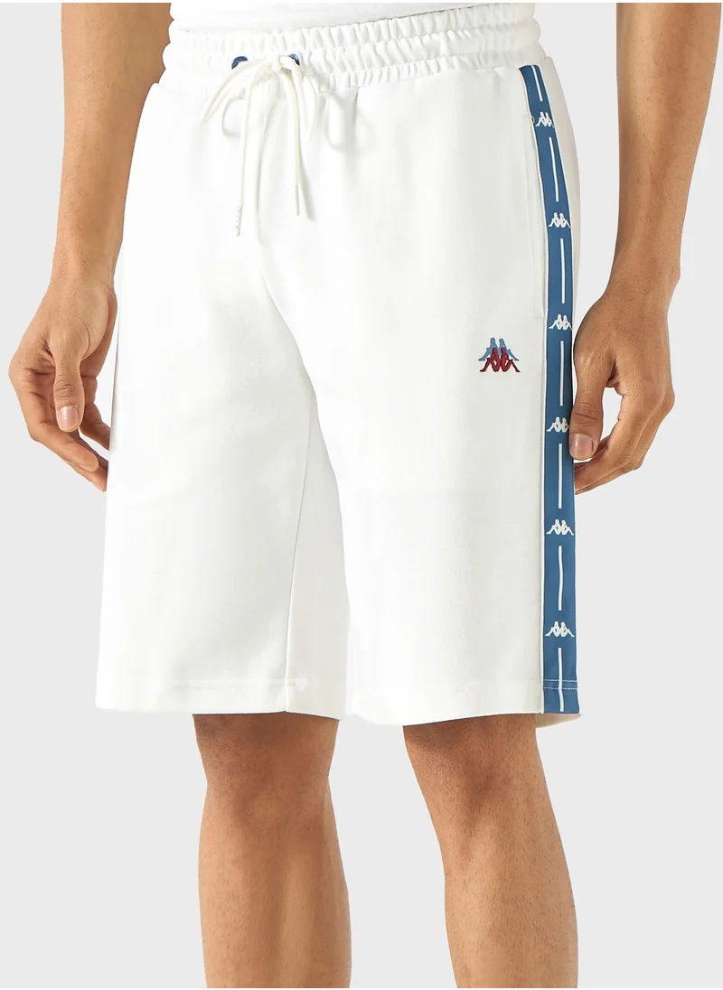 Kappa Logo Print Drawstring Shorts