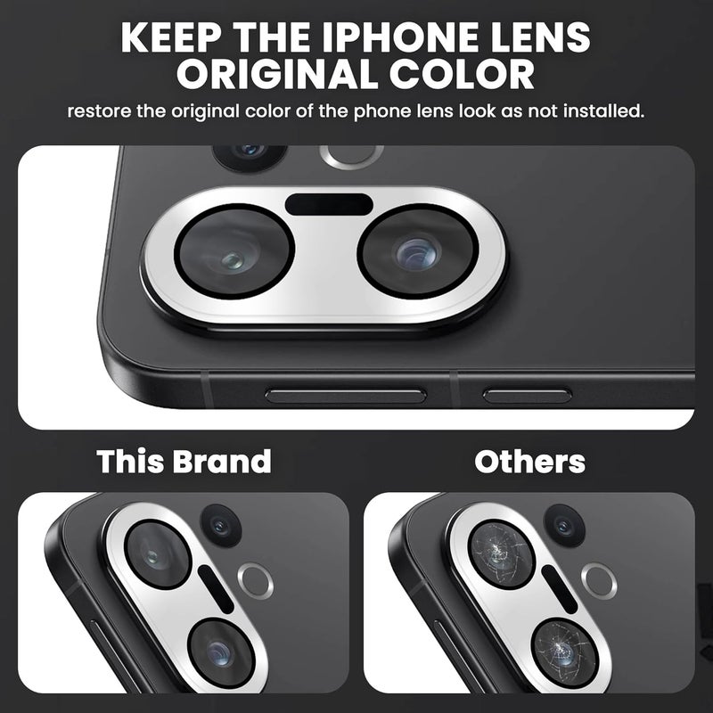 FIRST MART Premium Camera Lens Protection For Vivo X200 FE (6.31 Inches) With Edge-to-Edge Protector Coverage and Installation Kit |Silver, Pack of 1 - Image 3