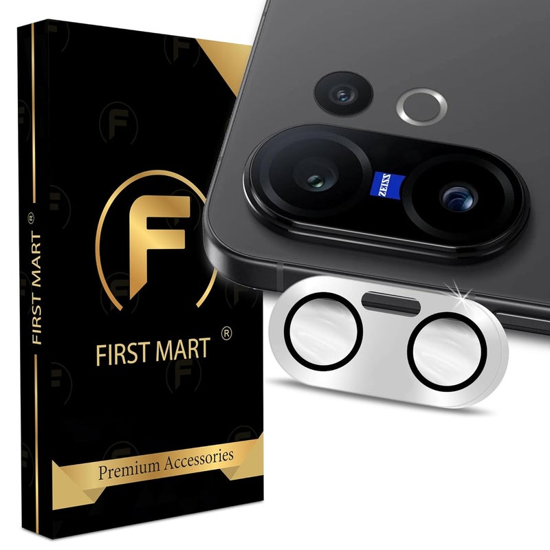 FIRST MART Premium Camera Lens Protection For Vivo X200 FE (6.31 Inches) With Edge-to-Edge Protector Coverage and Installation Kit |Silver, Pack of 1 - Image 1