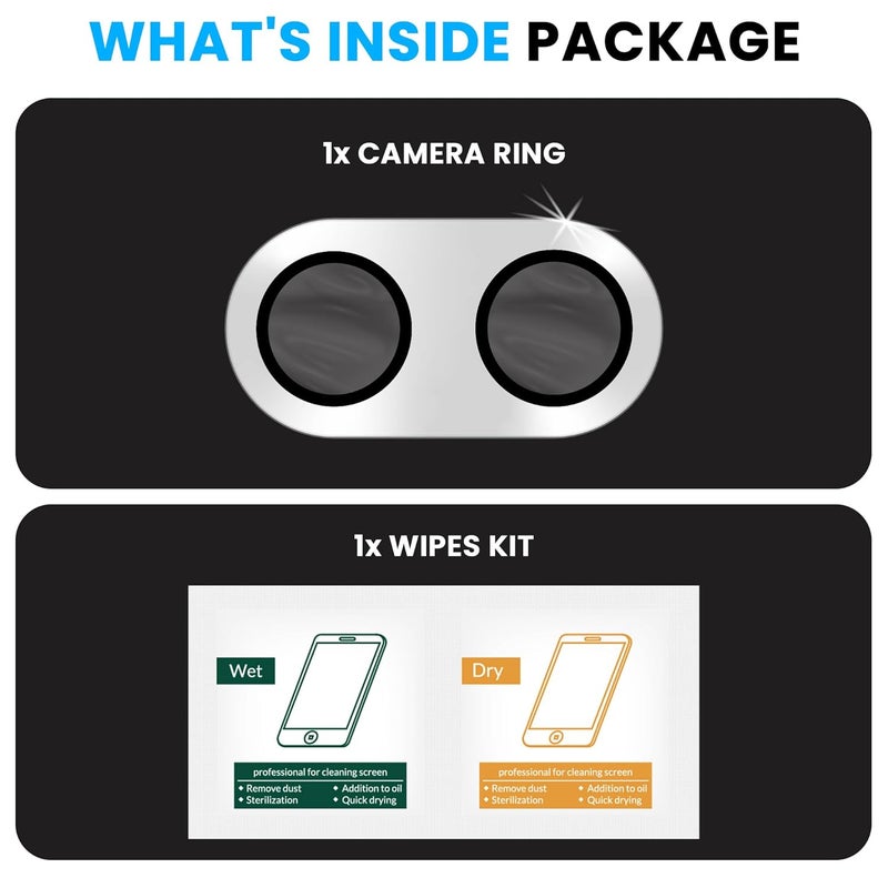 FIRST MART Premium Camera Lens Protection For Vivo X200 FE (6.31 Inches) With Edge-to-Edge Protector Coverage and Installation Kit |Silver, Pack of 1 - Image 5
