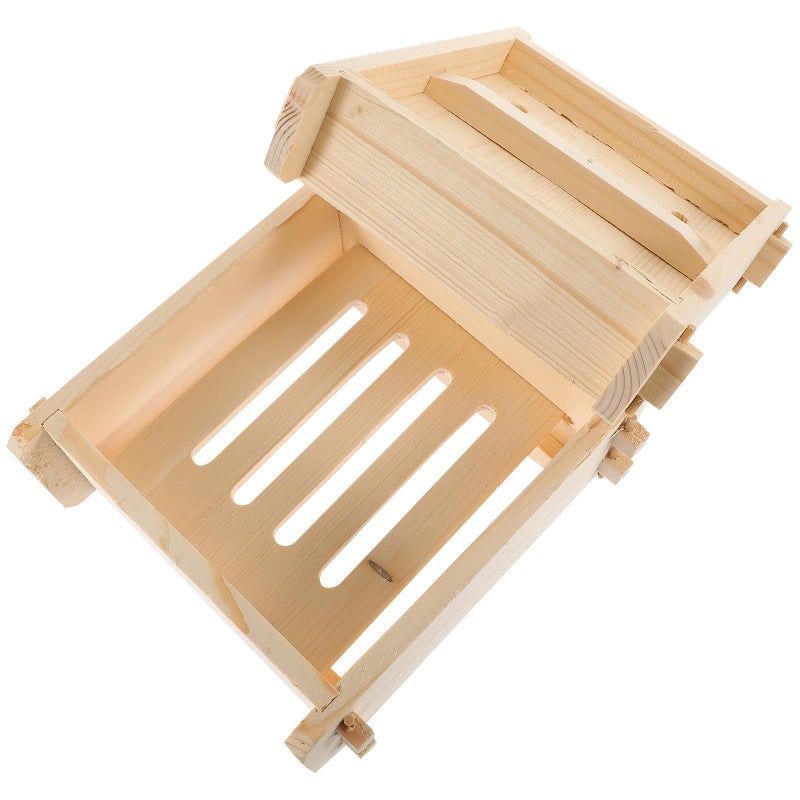 Square Wooden Dumpling Steamer Basket 5 Inch With Lid For Dim Sum Vegetables Kitchen - Image 2