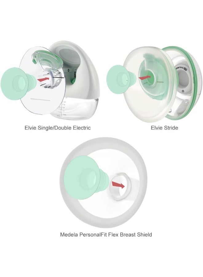 Maymom إدخال فلانج Maymom 15mm متوافق مع مضخات الثدي Medela/Spectra/Elvie/momcozy/tsrete/Willow/Motif Luna/Ameda MYA 24mm - Image 4