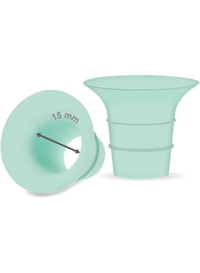 Maymom إدخال فلانج Maymom 15mm متوافق مع مضخات الثدي Medela/Spectra/Elvie/momcozy/tsrete/Willow/Motif Luna/Ameda MYA 24mm - Image 1