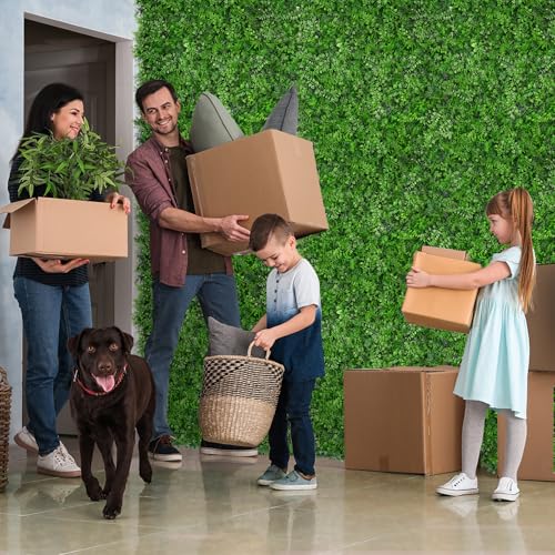 Grooy 20"x20" Artificial Hedge Grass Wall, 8PCS Boxwood Panels, Greenery Backdrop Panles, UV Protected Privacy Fence Screen, Green Wall Decor for Outdoor Indoor Wedding Décor - Image 4