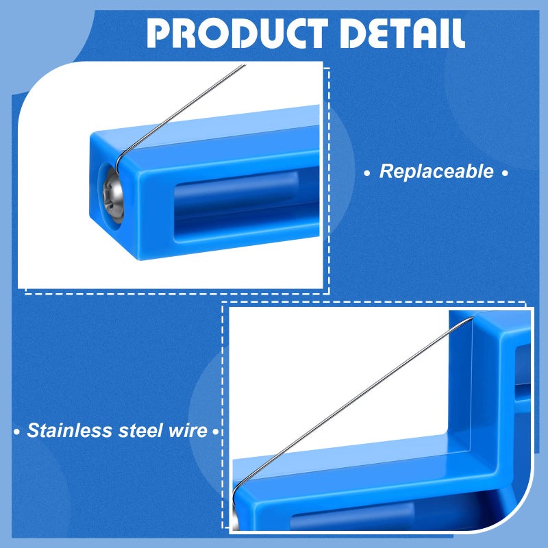 Lanties Angle Cutting Clay Tool Steel Wire Bevel Cutter Small Pottery Angle Clay Trimming Tool Plastic Ceramic Wire Small Pottery Cutter for Ceramics and Sculpting, 2.7 x 1.1 x 0.4 Inch - Image 4