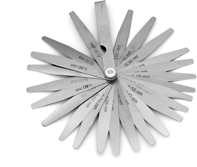 Buyohlic Feeler Gauge Metric Size Stainless Steel Quality Precision 26 Blades Hand Tools - Image 1