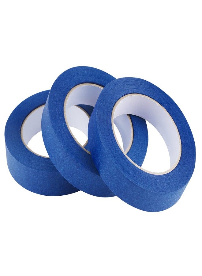 Lichamp 3 Pack Blue Painters Tape 1 inch, Blue Masking Tape 1 inch x 55 Yards x 3 Rolls (165 Total Yards) - Image 1
