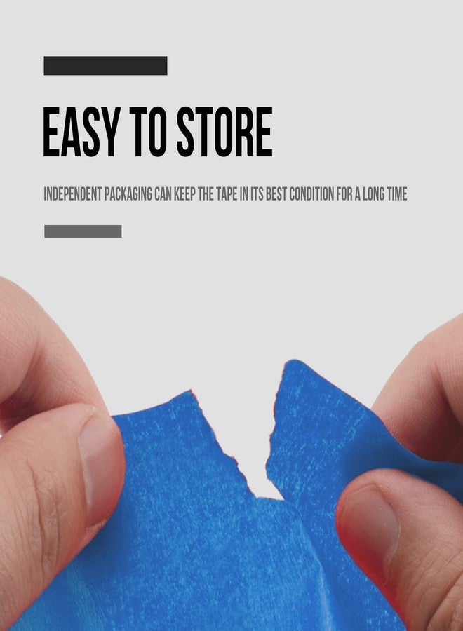 Lichamp 3 Pack Blue Painters Tape 1 inch, Blue Masking Tape 1 inch x 55 Yards x 3 Rolls (165 Total Yards) - Image 5