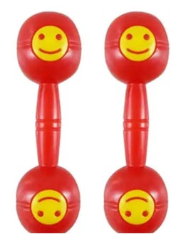 Megarya Kids Music Plastic Rattle Shaker Maracas Hand Clapper Percussion Instrument Maracas By Megarya Musical Instruments (RED) 