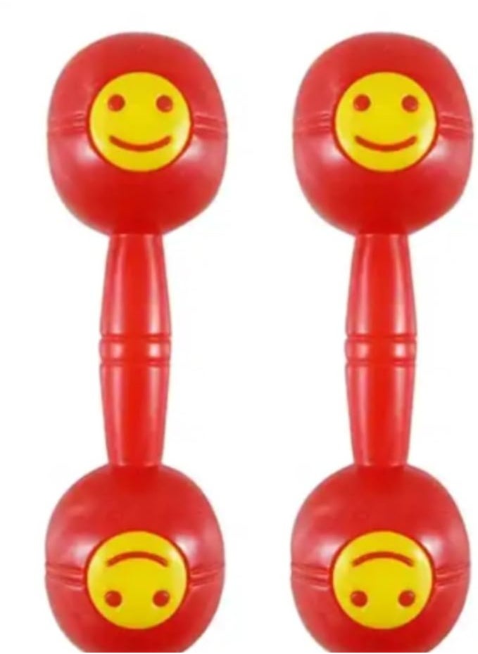 Megarya Kids Music Plastic Rattle Shaker Maracas Hand Clapper Percussion Instrument Maracas By Megarya Musical Instruments (RED) 
