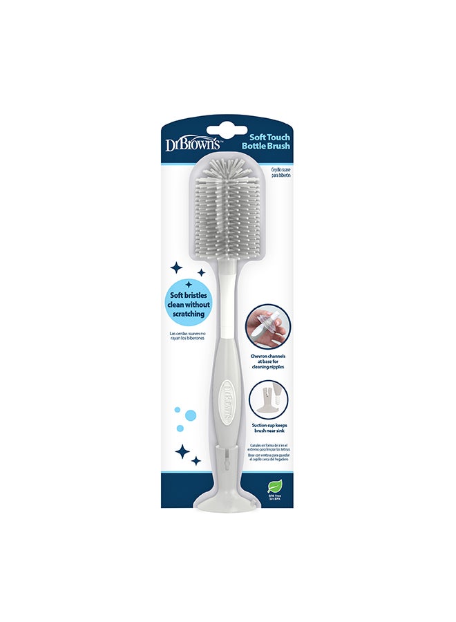 Dr. Brown’s Soft Touch Bottle Brush, Gray - Image 2