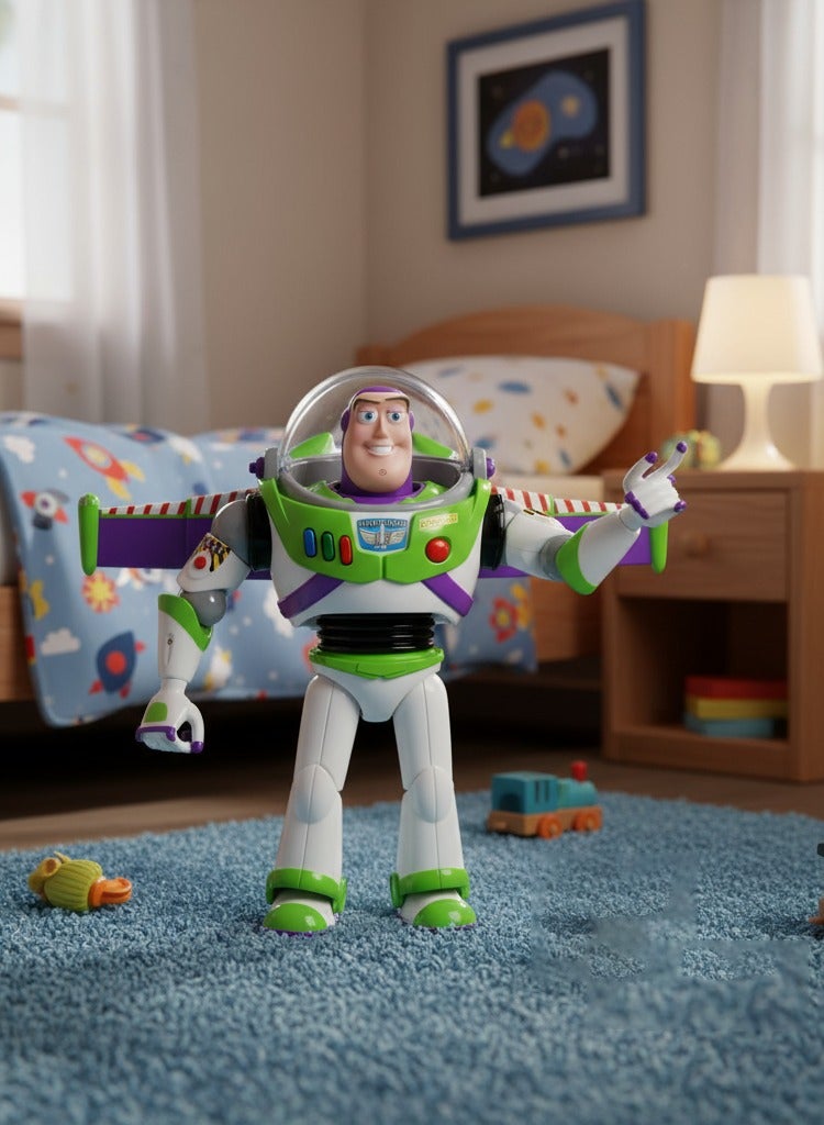 Disney store Disney Toy Story Advanced Talking Buzz Action Figure 33cm Lightyear Toy Space Ranger Voice Toy Collectible Nice Gift for Birthday Eid to Boys Girlds Kids - Image 1