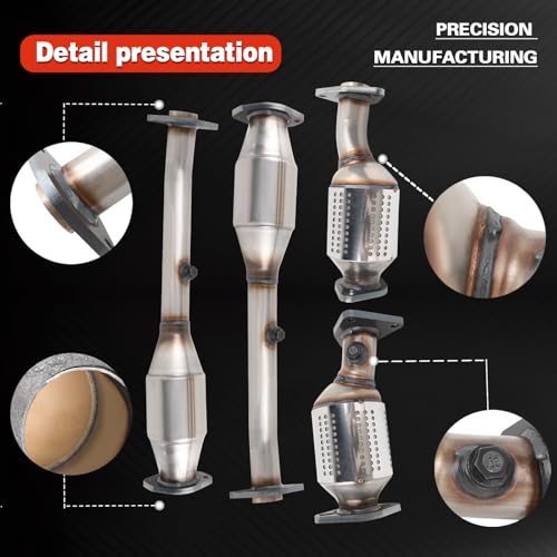 ZHRUIHAN Catalytic Converter Kit Compatible with NV1500, NV2500, NV3500 2012-2017 & Frontier 2005-2019 & Pathfinder 2005-2012 & Xterra 2005-2015 & Equator 2009-2012 4.0L V6 engine, EPA Compliant - Image 5