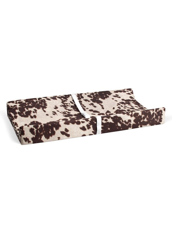 Sweet Potatoes Western Cowboy Changing Pad Cover Super Soft Brown Cowhide - Image 5