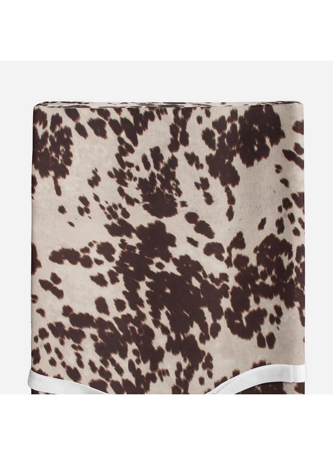 Sweet Potatoes Western Cowboy Changing Pad Cover Super Soft Brown Cowhide - Image 3