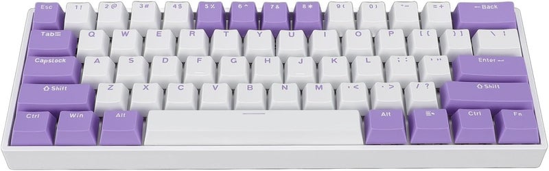 Asixxsix Mechanical Gaming Keyboard, 61 Keys 60% Layout Red Switch USB C Wired, 60 Percent Gaming Keyboard, RGB with Customizable RGB Backlit Hot Swappable for PC Laptop - Image 2