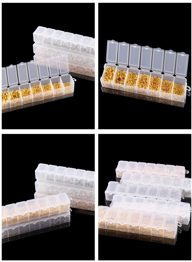 Zhiheng 1370pcs Assorted 7 Sizes 3mm-10mm Round Open Jump Ring Split Rings Jewelry Findings Connector for Earring Bracelet Necklace Keychain Accessories (Black) - Image 4