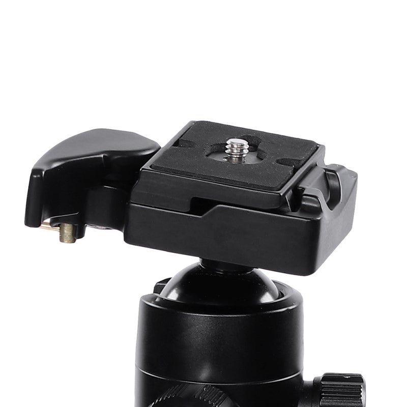 Quick Release Plate Aluminum Alloy Adapter - Stable Large Base Design Quick Release Adapter for DSLR Camera Manfrotto 200PL-14 Compatibility With Bubble Level, Rotating Handle, Sliding Rail Switcher - Image 3