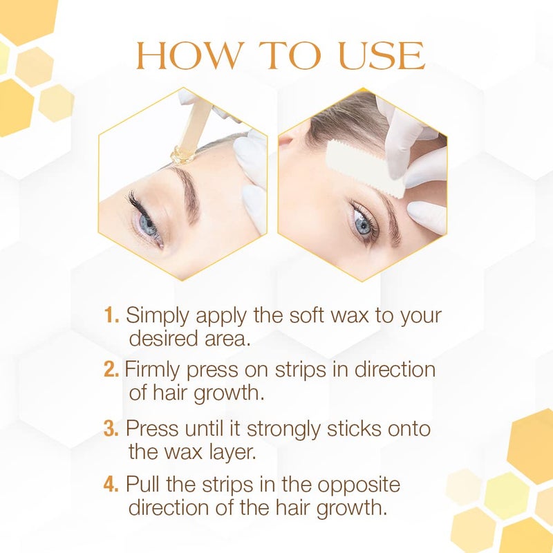 GiGi Bleached Muslin Wax Strips for Waxing â€“ 100 Count Epilating Wax Strips for Hair Removal, Ideal for Facial and Body Waxing, Spa Use - Image 5