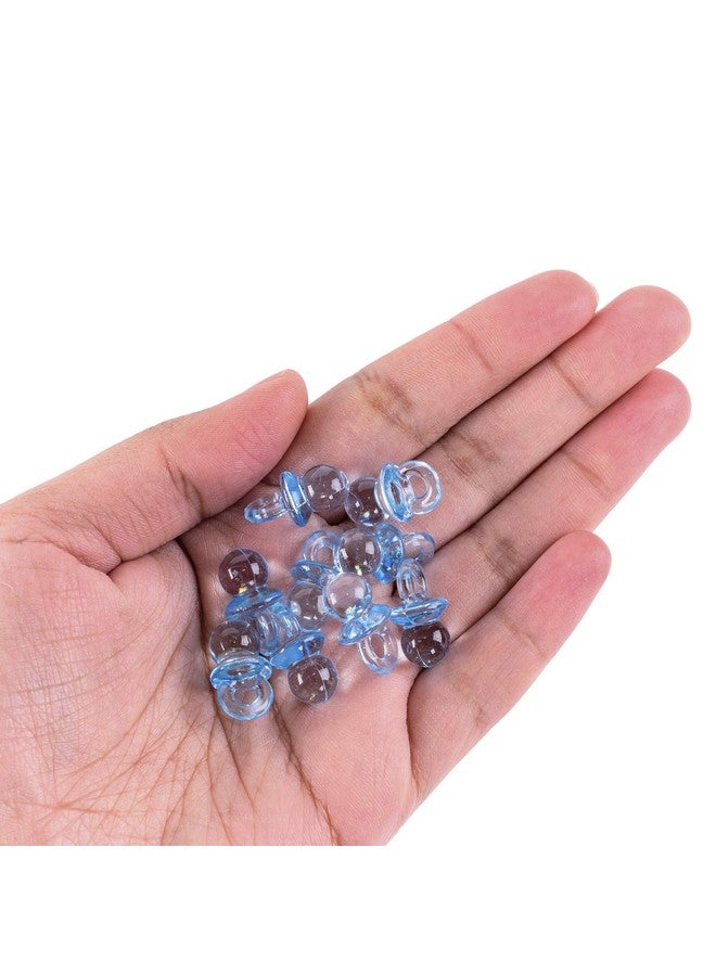 Super Z Outlet Mini Acrylic Baby Pacifiers for Baby Shower Decorations, Table Scatter, Party Favors, Games & Activities - 144 Pieces(Blue) - Image 4