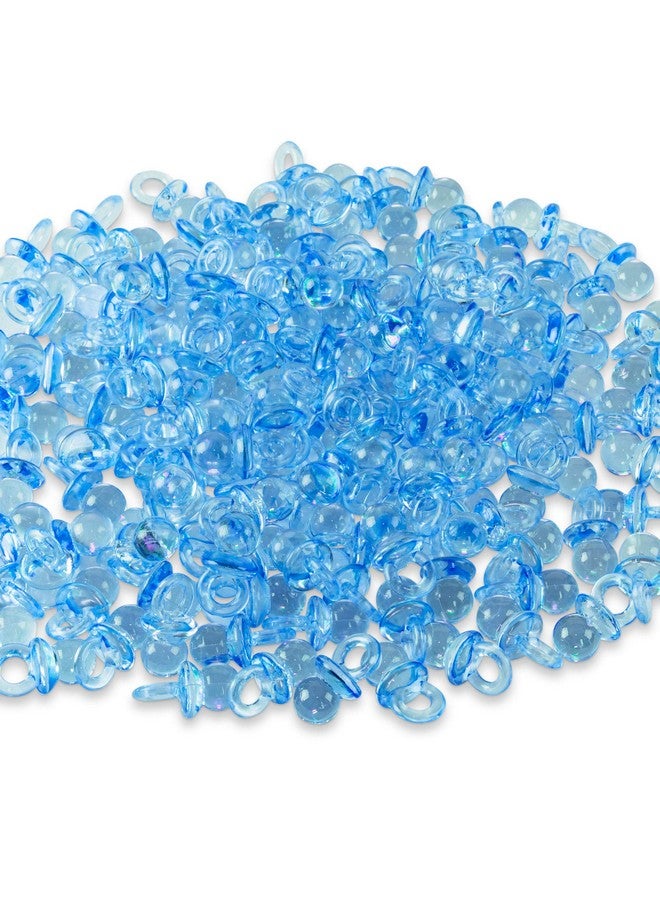 Super Z Outlet Mini Acrylic Baby Pacifiers for Baby Shower Decorations, Table Scatter, Party Favors, Games & Activities - 144 Pieces(Blue) - Image 3