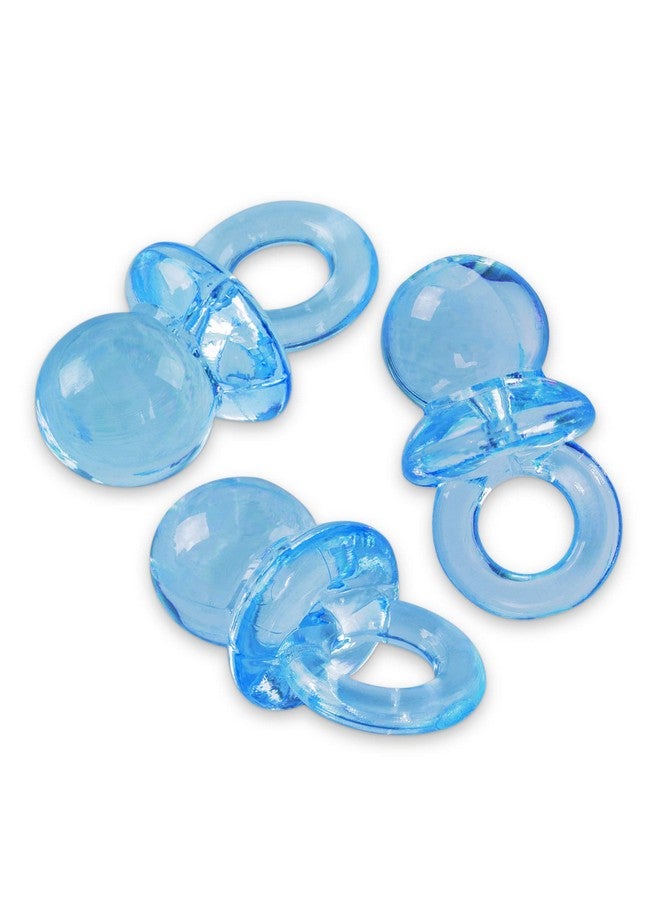 Super Z Outlet Mini Acrylic Baby Pacifiers for Baby Shower Decorations, Table Scatter, Party Favors, Games & Activities - 144 Pieces(Blue) - Image 2