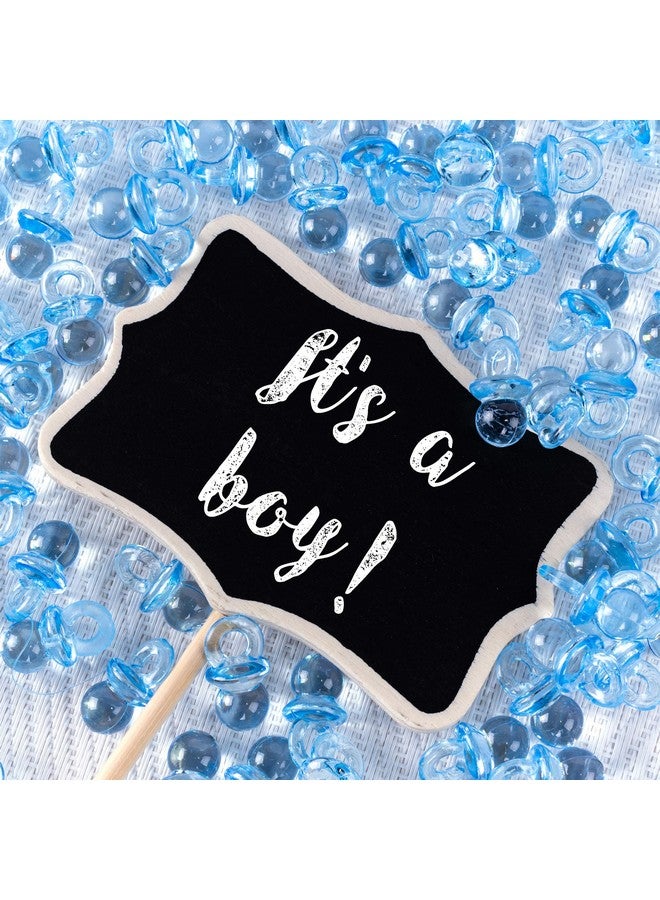 Super Z Outlet Mini Acrylic Baby Pacifiers for Baby Shower Decorations, Table Scatter, Party Favors, Games & Activities - 144 Pieces(Blue) - Image 5