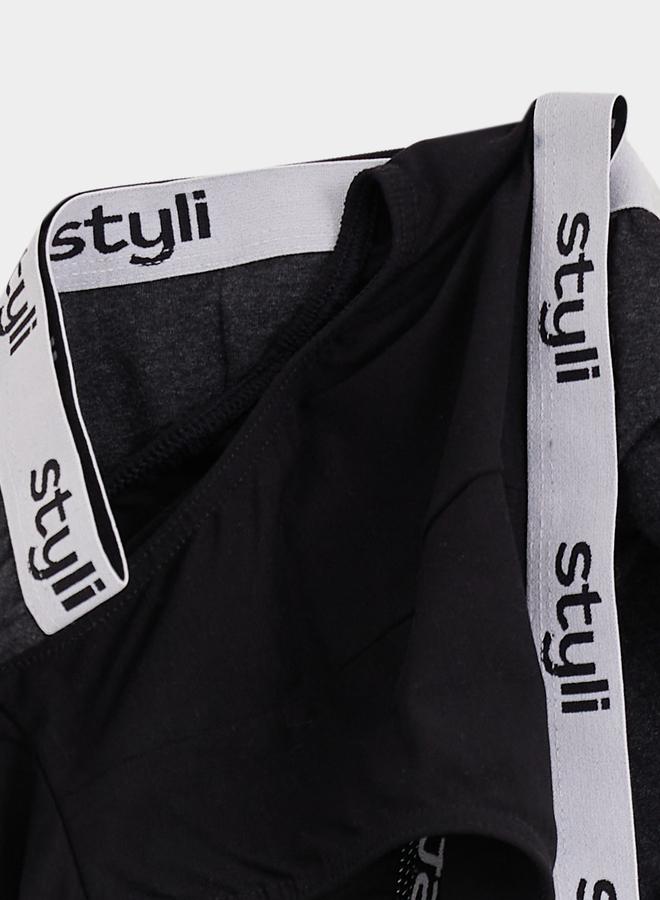 Styli Unwind Set of 2 - Logo Print Waistband Briefs - Image 2