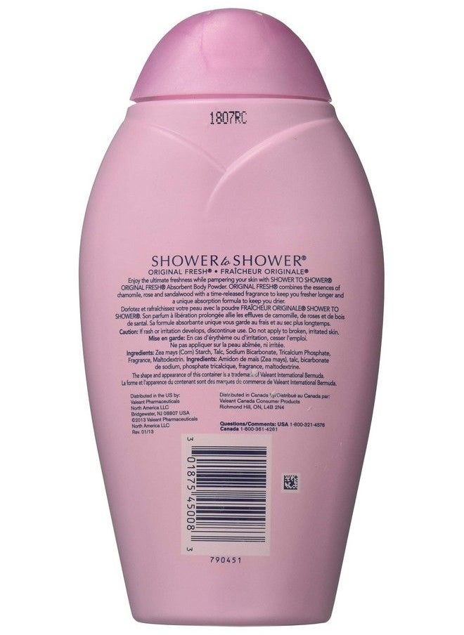 Shower To Shower - Body Powder Original Fresh 8 Ounce Pack Of 3 - Image 1