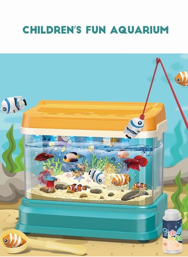 Mini Aquarium Artificial Fish Tank with 2 pieces Moving Fish , Fake Aquarium Toy Fish Tank with USB Powered and Magnetic Bottle - pzsku/Z116E8D5D4EB924B01608Z/45/_/1733290015/e37b2d86-f7f4-4ecf-b532-e4ae1fac980b