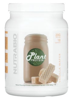NutraBio Plant Protein Vanilla Wafer 1.12 lb (509 g) 