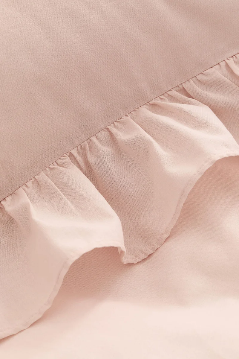 H&M Flounced double/king duvet cover set