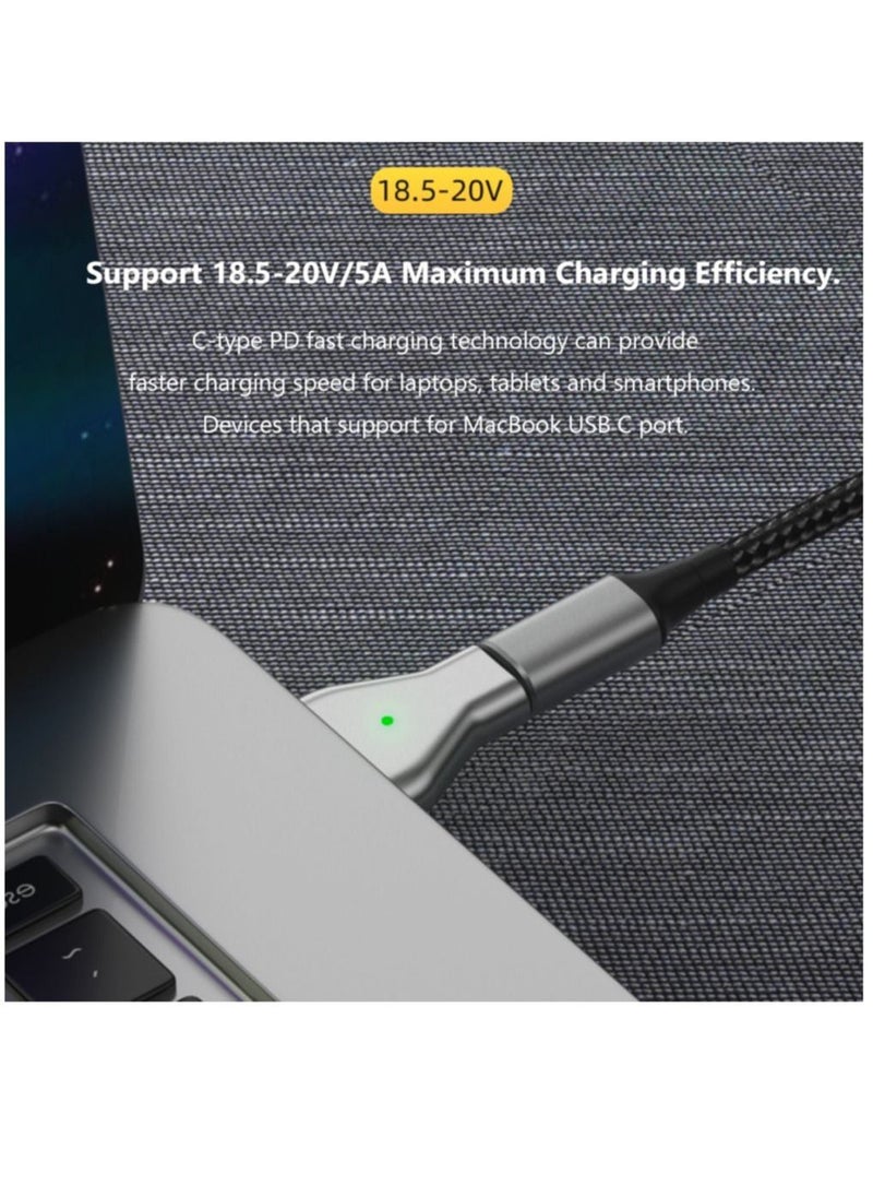 Generic Type C Magnetic USB PD Adapter for Apple Magsafe 1 Magsafe 2 MacBook Pro Plug Converter USB C Female Fast Charging Adapter  - Image 4