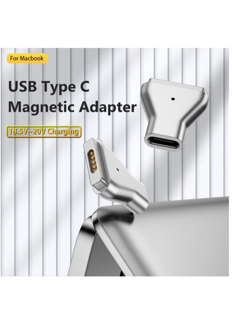 Generic Type C Magnetic USB PD Adapter for Apple Magsafe 1 Magsafe 2 MacBook Pro Plug Converter USB C Female Fast Charging Adapter  - Image 2