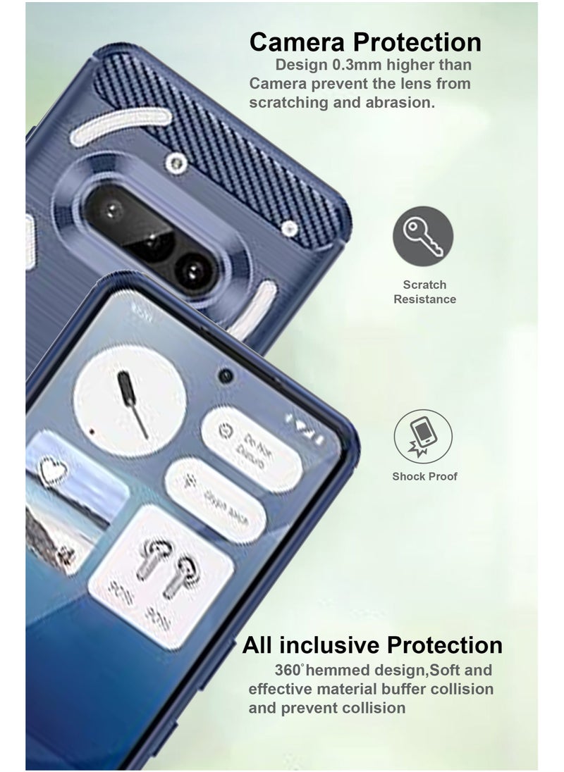 Generic - For Nothing Phone 3A Stylish Silicone Protective Case Cover Blue - Image 1