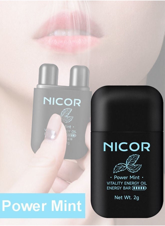 Nicor 1pc On-the-Go Portable Aromatherapy Nasal Inhaler Personal Diffuser Sniffer Stick With Essential Oils Refreshing Menthol for Stress Anxiety Relief Soothes Comforts Boosts Focus  - Image 1