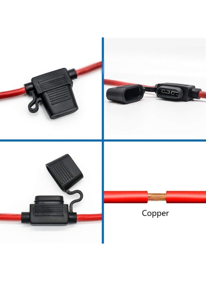 10PCS ATC/ATO Auto  Motorcycle Yacht  Marine Fuse Holder 10A Heavy Duty Wire Fuse Holder - Image 3