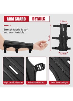 Realfrog Set Of 2 Archery Hand Guards Wrist Guards For Adult Archers Bow Finger Guards Compound And Repeat Bow Shooting Protective Gear For Hunting And Shooting Targets  - Image 2