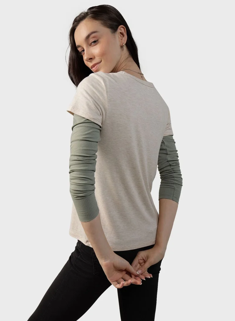 امريكان ايجل Essential Crew Neck Short Sleeve  T-Shirt